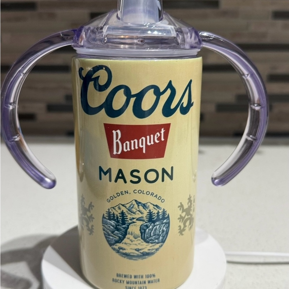 ✨ Coors Banquet Sippy Cup – Customizable ✨